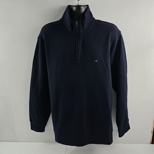 Tommy Hilfiger 2XL 1/4 zip sweater pullover mens blue big and tall NWT 4719‎